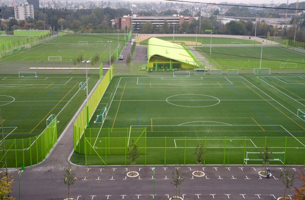 Heerenschürli Sport Complex by Topotek1, Zurich